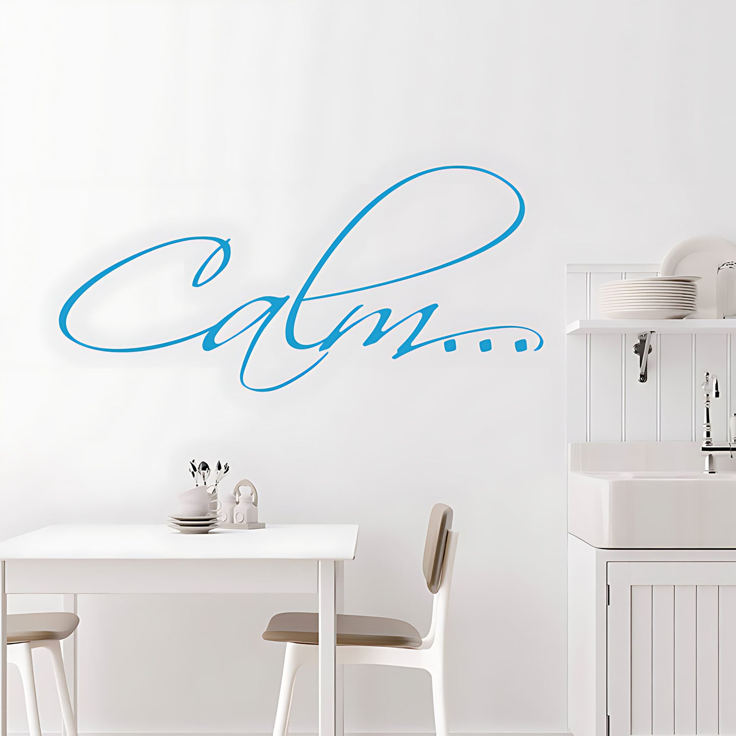 Calm Bathroom Wall Sticker Vinyl Art Decal Quote