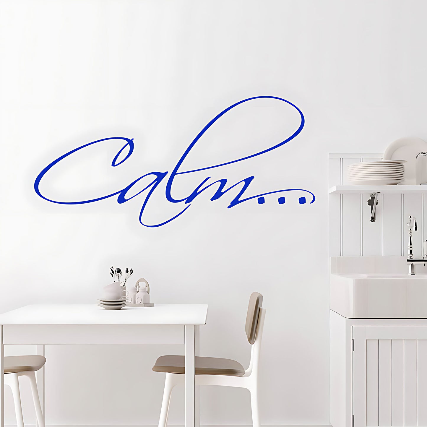 Calm Bathroom Wall Sticker Vinyl Art Decal Quote