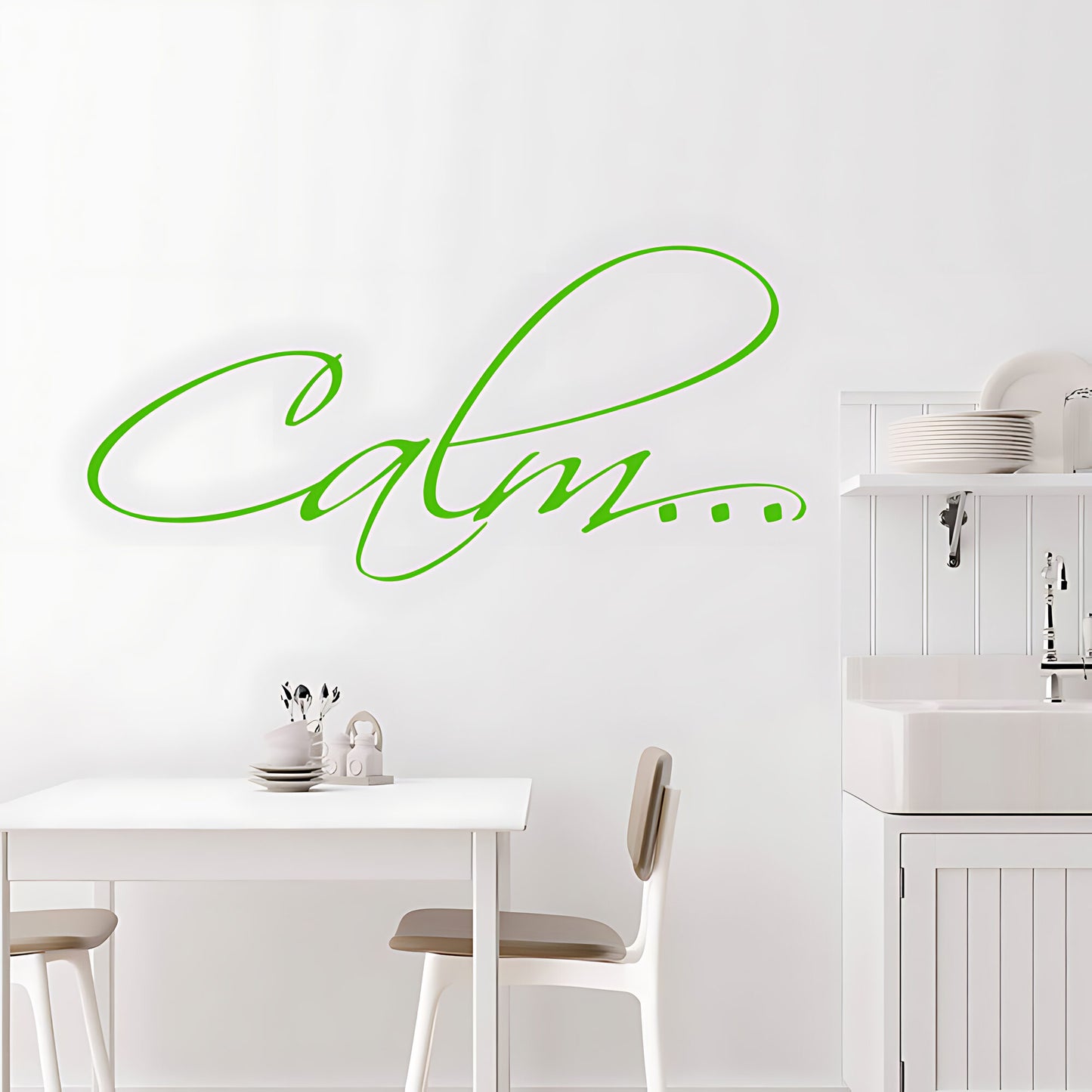 Calm Bathroom Wall Sticker Vinyl Art Decal Quote