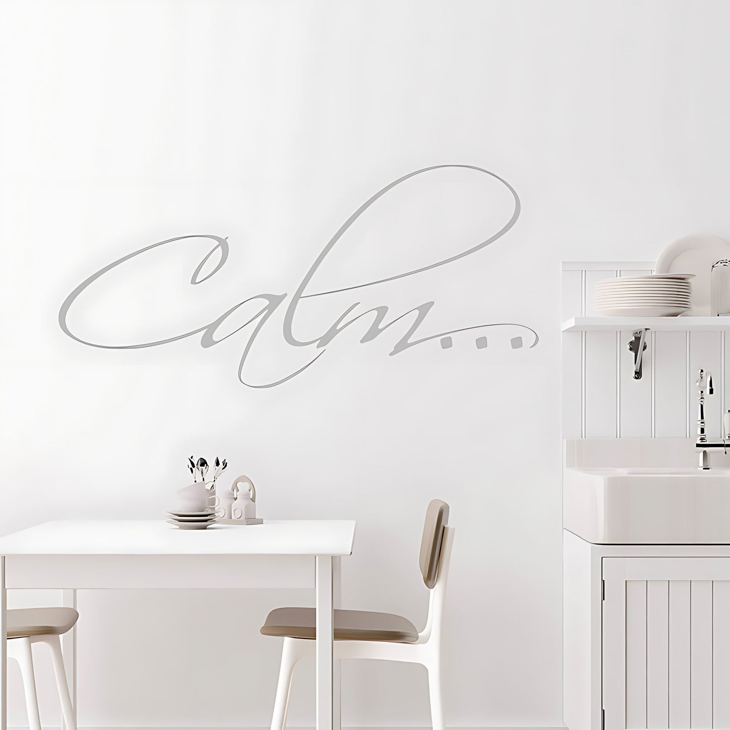 Calm Bathroom Wall Sticker Vinyl Art Decal Quote