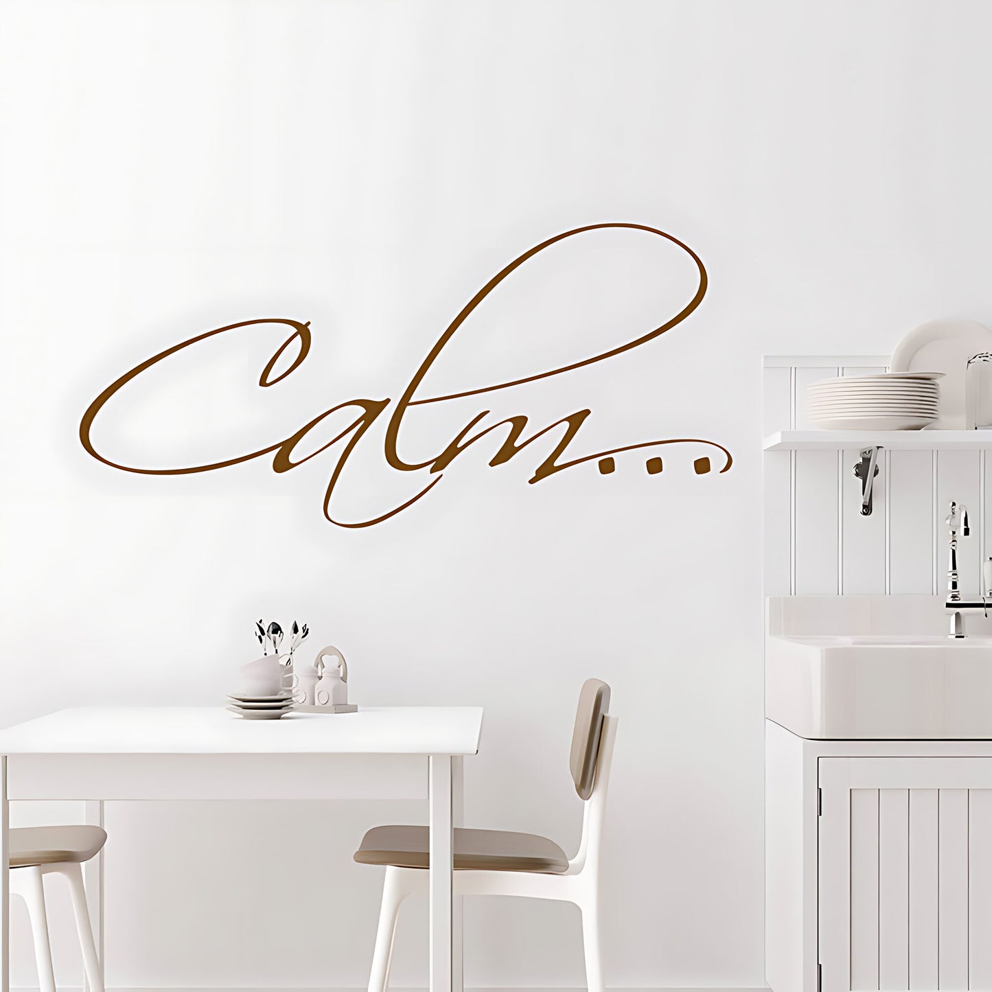 Calm Bathroom Wall Sticker Vinyl Art Decal Quote