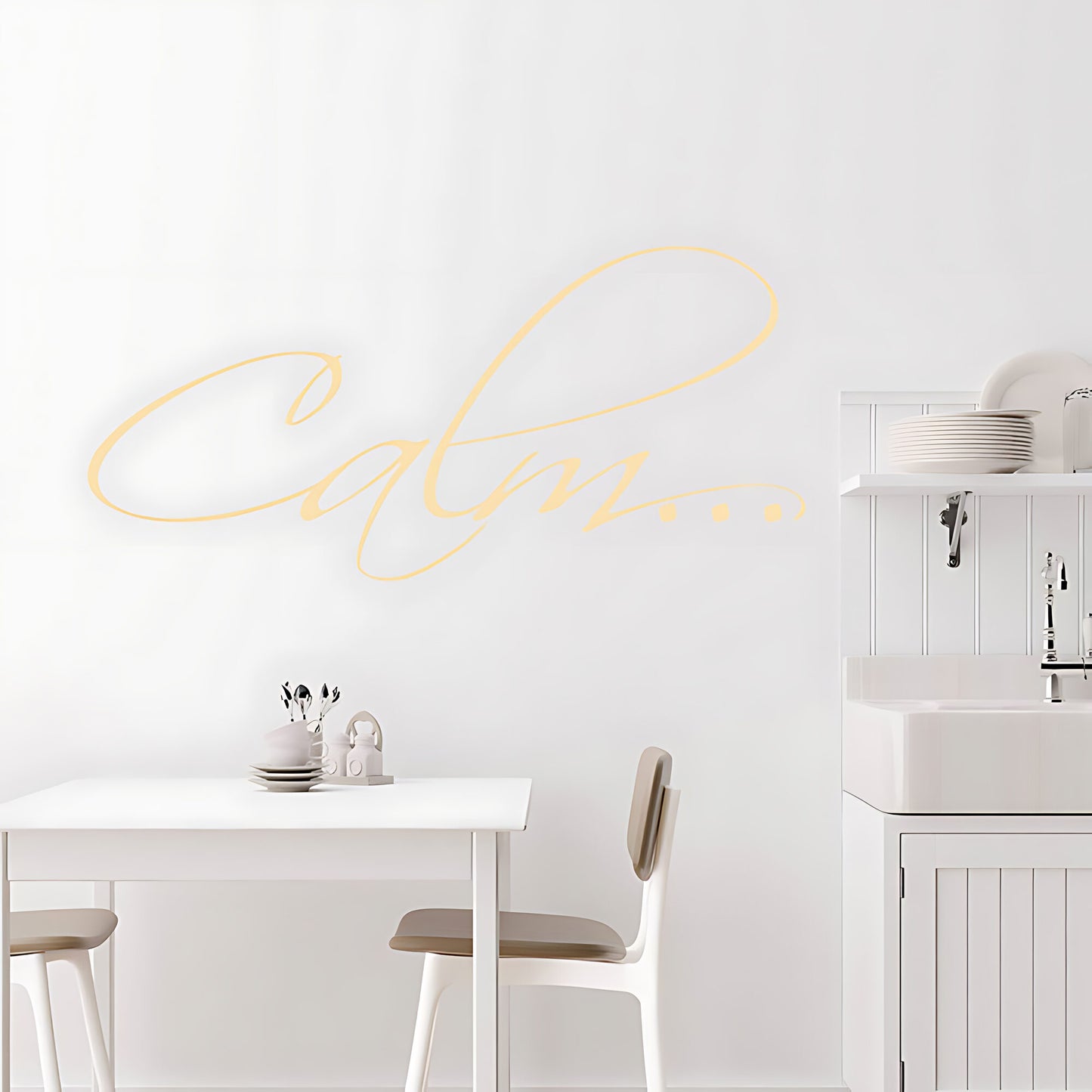 Calm Bathroom Wall Sticker Vinyl Art Decal Quote