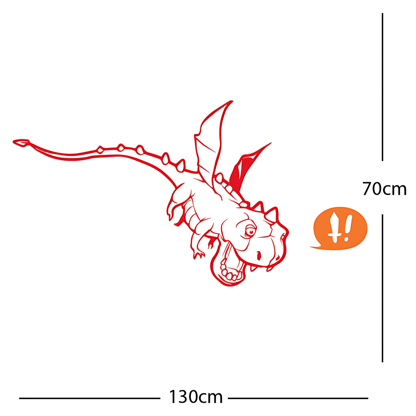 Flying Dragon Wall Sticker