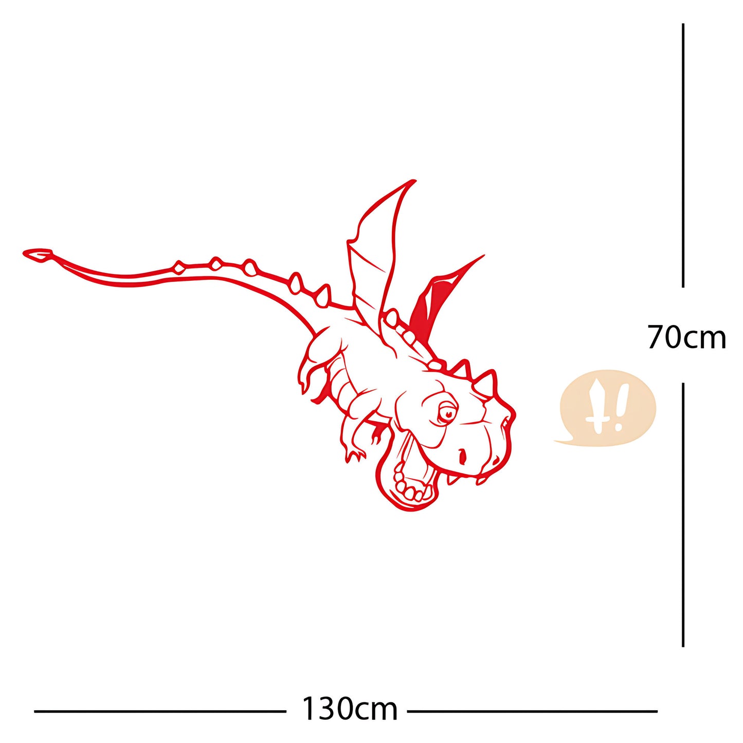 Flying Dragon Wall Sticker