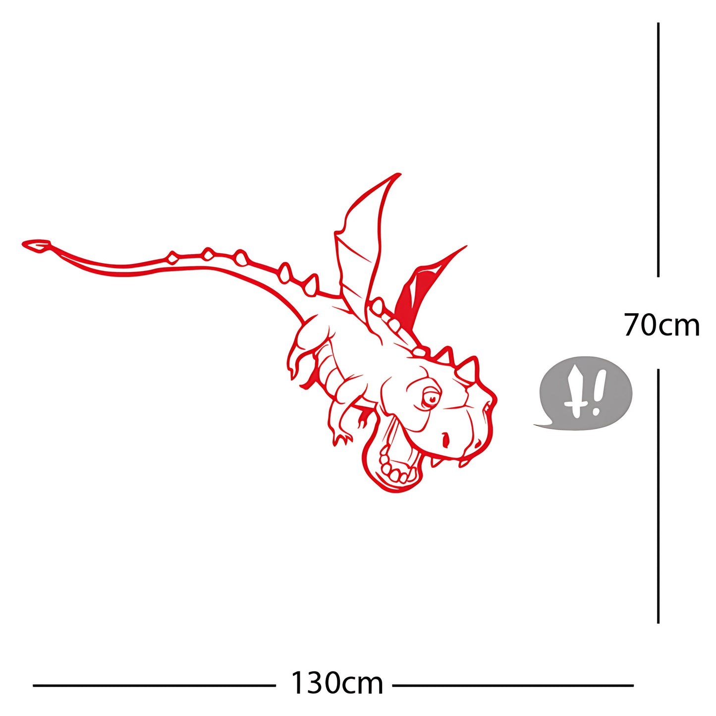 Flying Dragon Wall Sticker