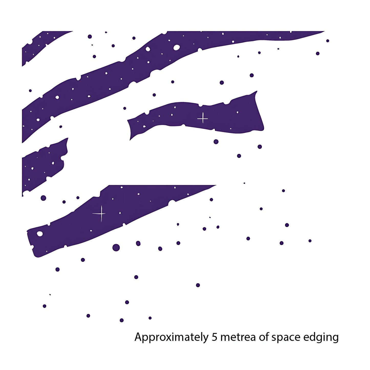 Space Scene Edging  - Wall Sticker