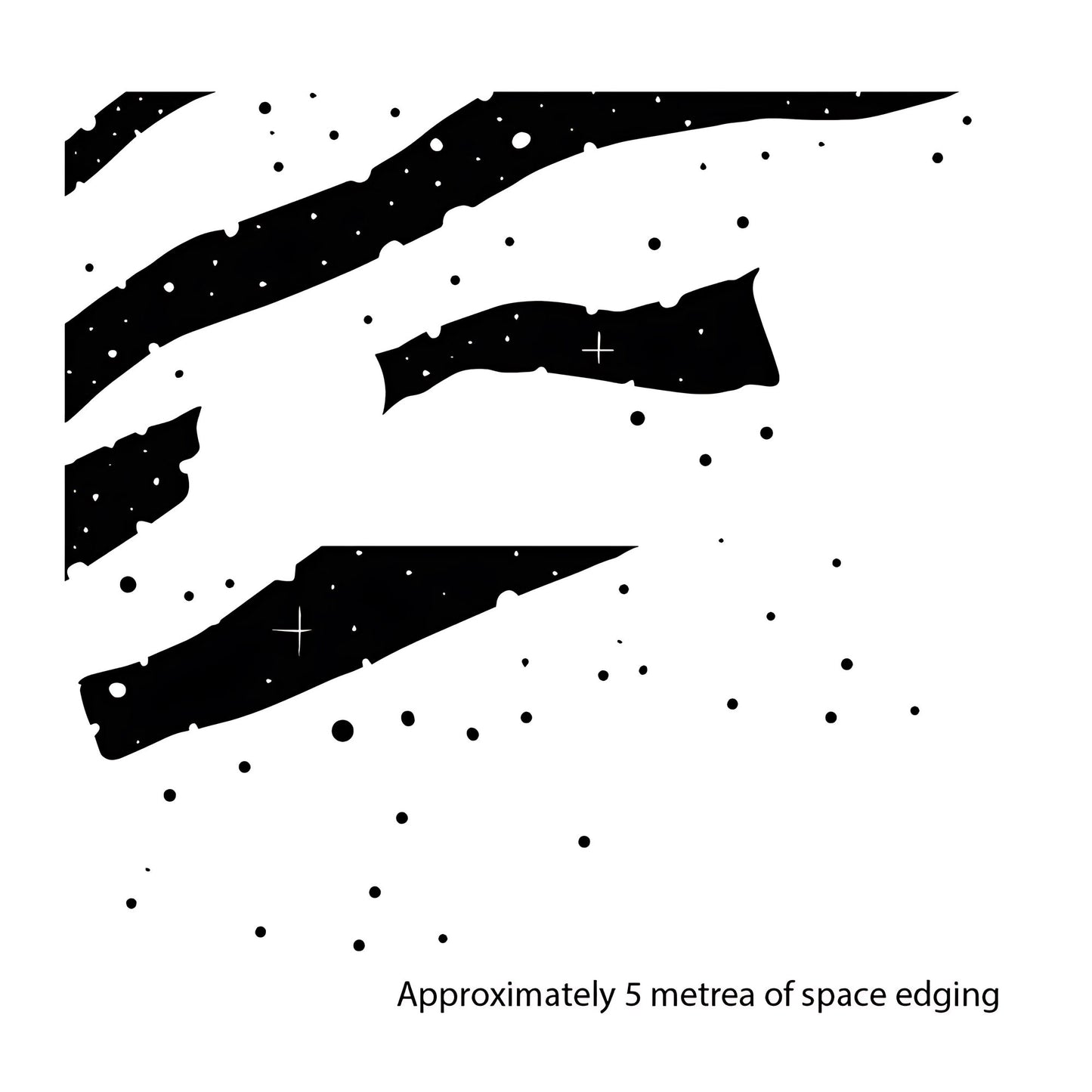 Space Scene Edging  - Wall Sticker