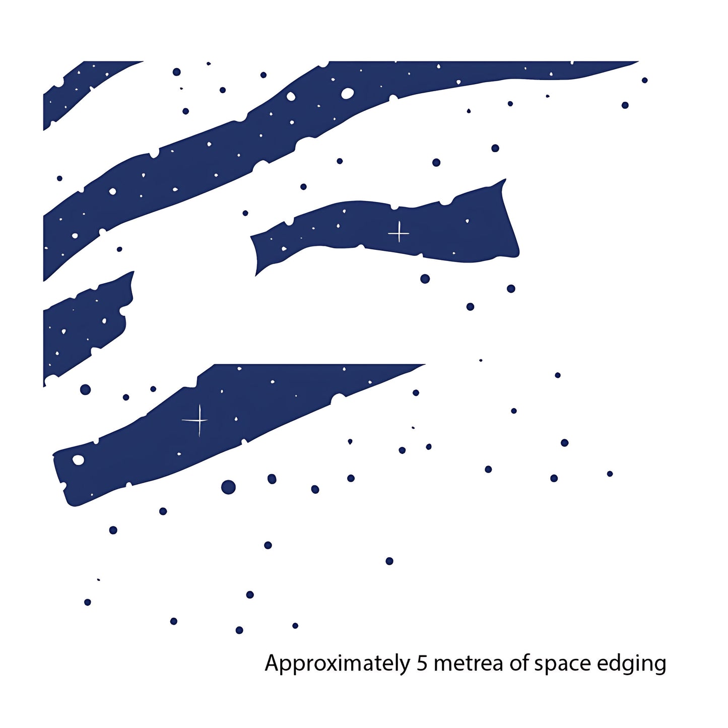 Space Scene Edging  - Wall Sticker