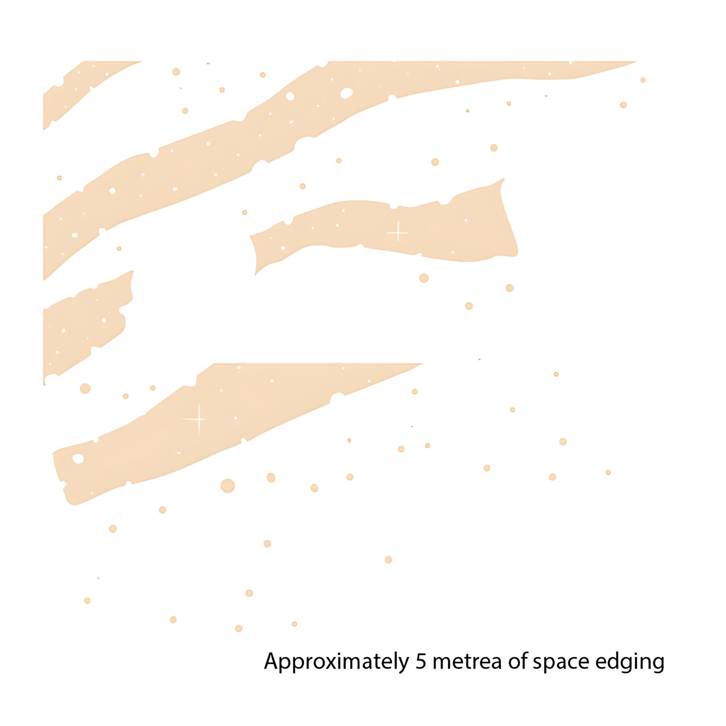 Space Scene Edging  - Wall Sticker
