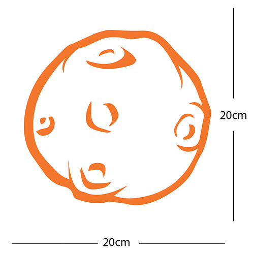 Asteroid Meteor Wall Sticker – Space Kids Bedroom Decal
