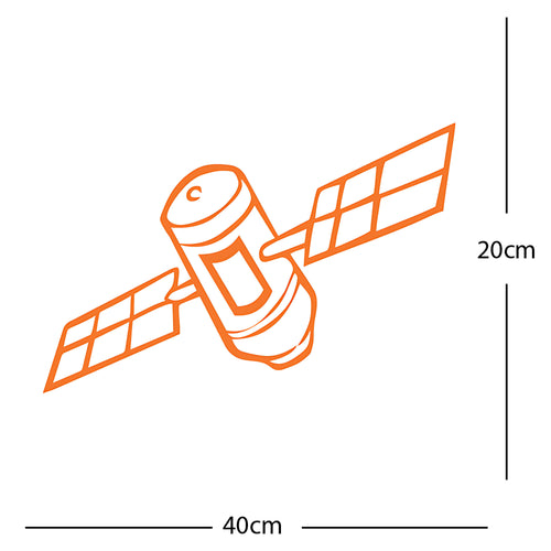 Satellite Wall Sticker – Space Kids Bedroom Vinyl Decal