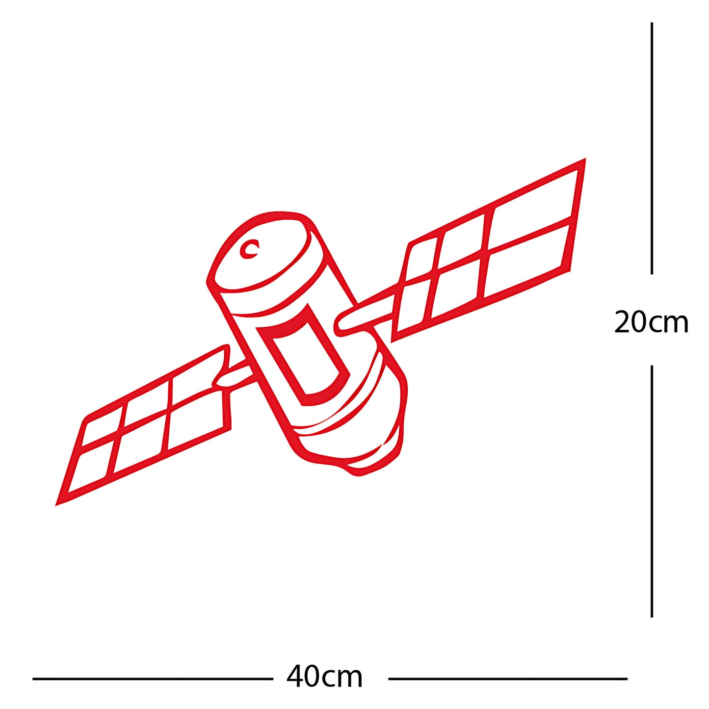 Satellite Wall Sticker – Space Kids Bedroom Vinyl Decal