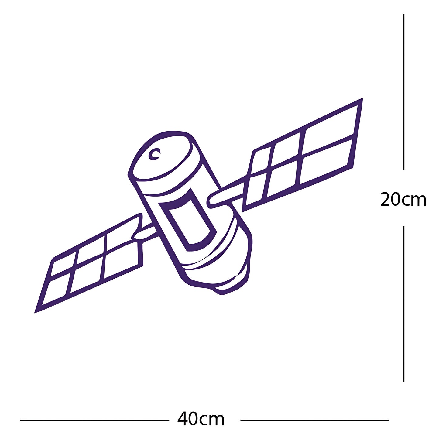 Satellite Wall Sticker – Space Kids Bedroom Vinyl Decal