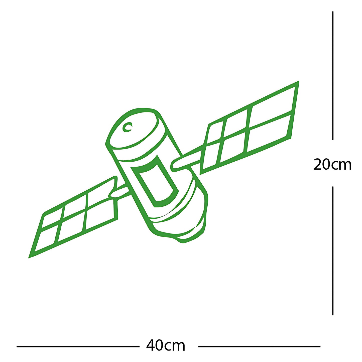 Satellite Wall Sticker – Space Kids Bedroom Vinyl Decal
