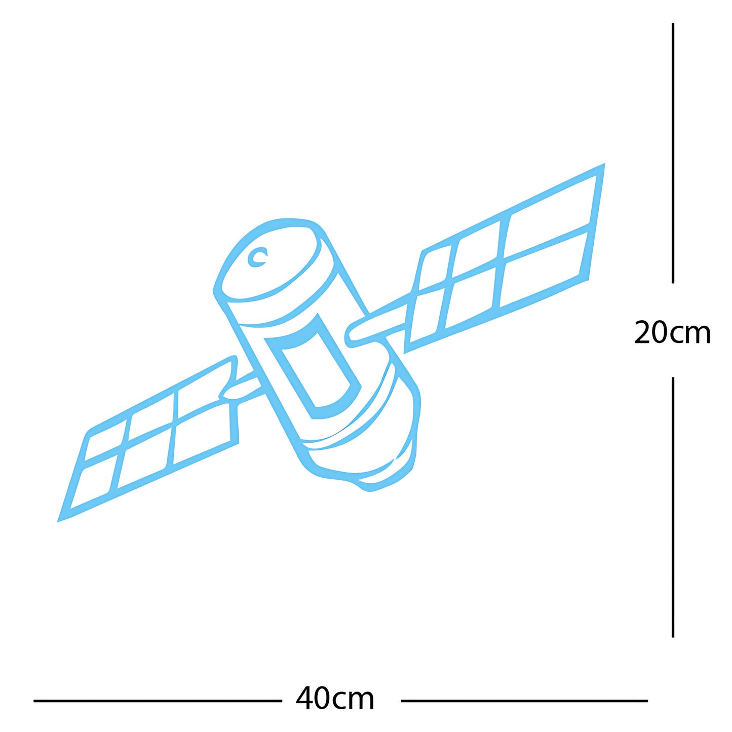 Satellite Wall Sticker – Space Kids Bedroom Vinyl Decal