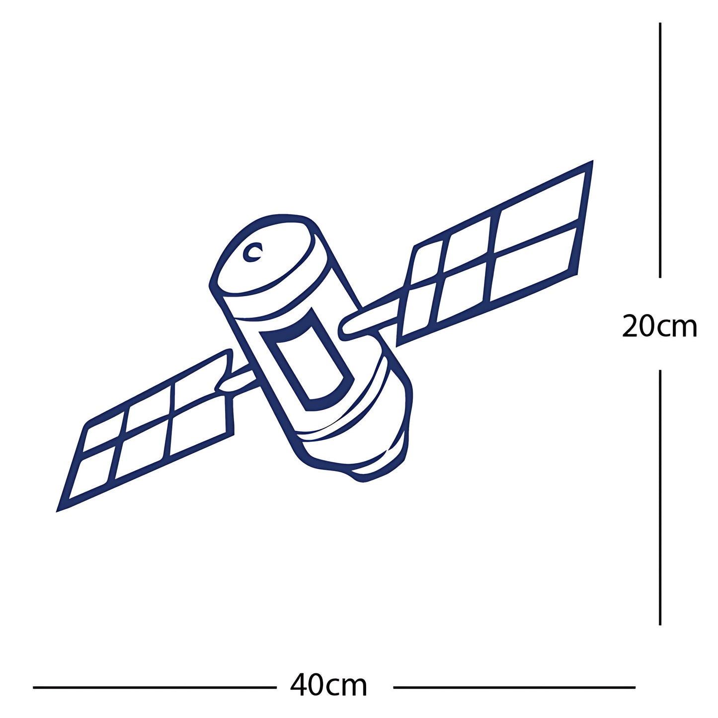 Satellite Wall Sticker – Space Kids Bedroom Vinyl Decal