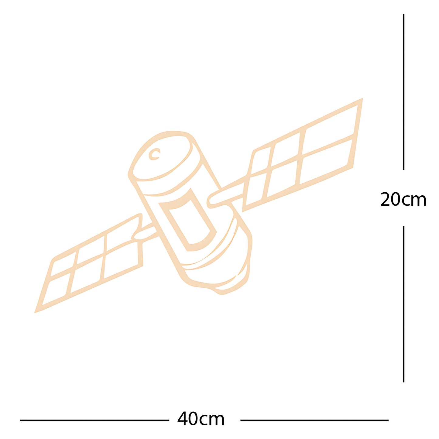 Satellite Wall Sticker – Space Kids Bedroom Vinyl Decal