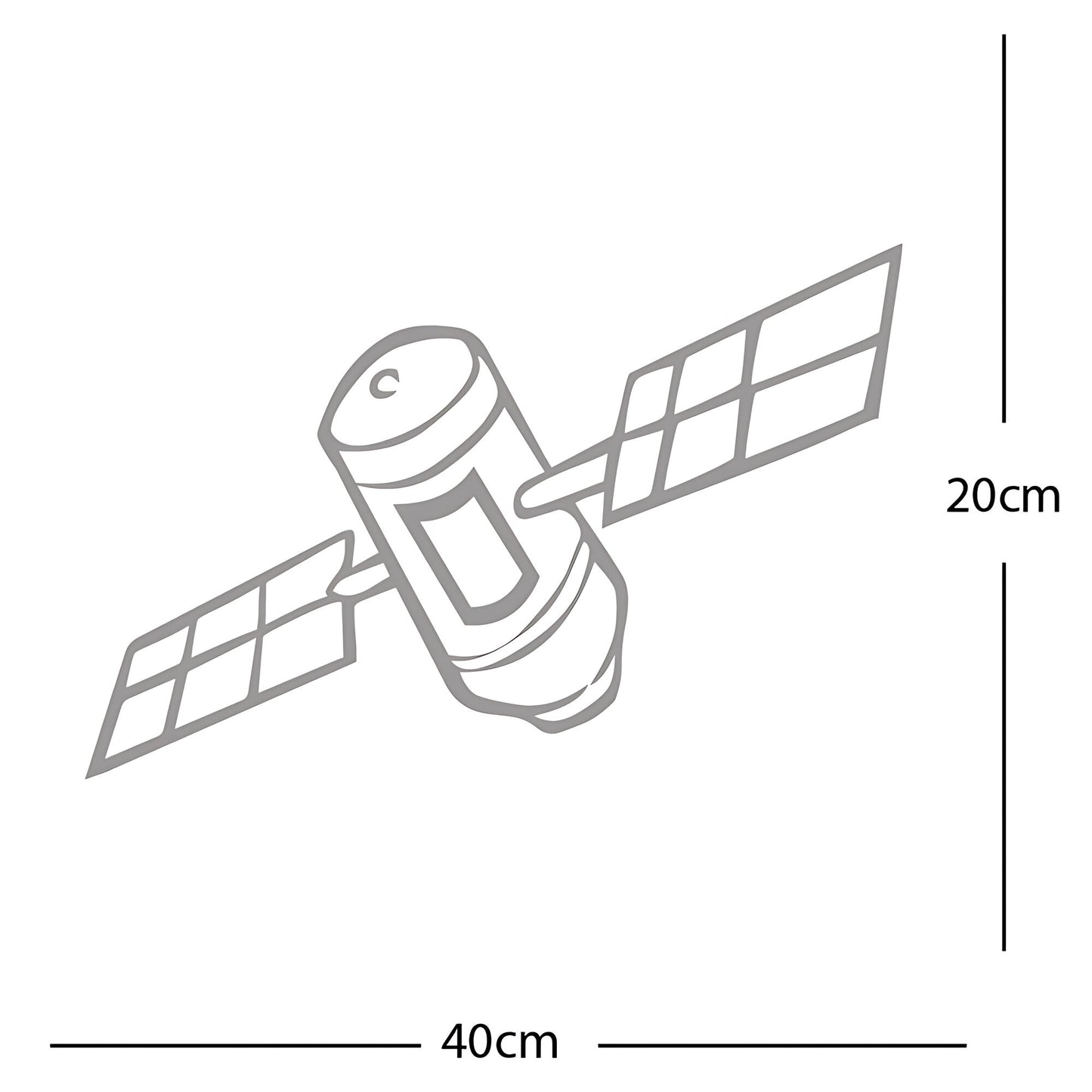 Satellite Wall Sticker – Space Kids Bedroom Vinyl Decal