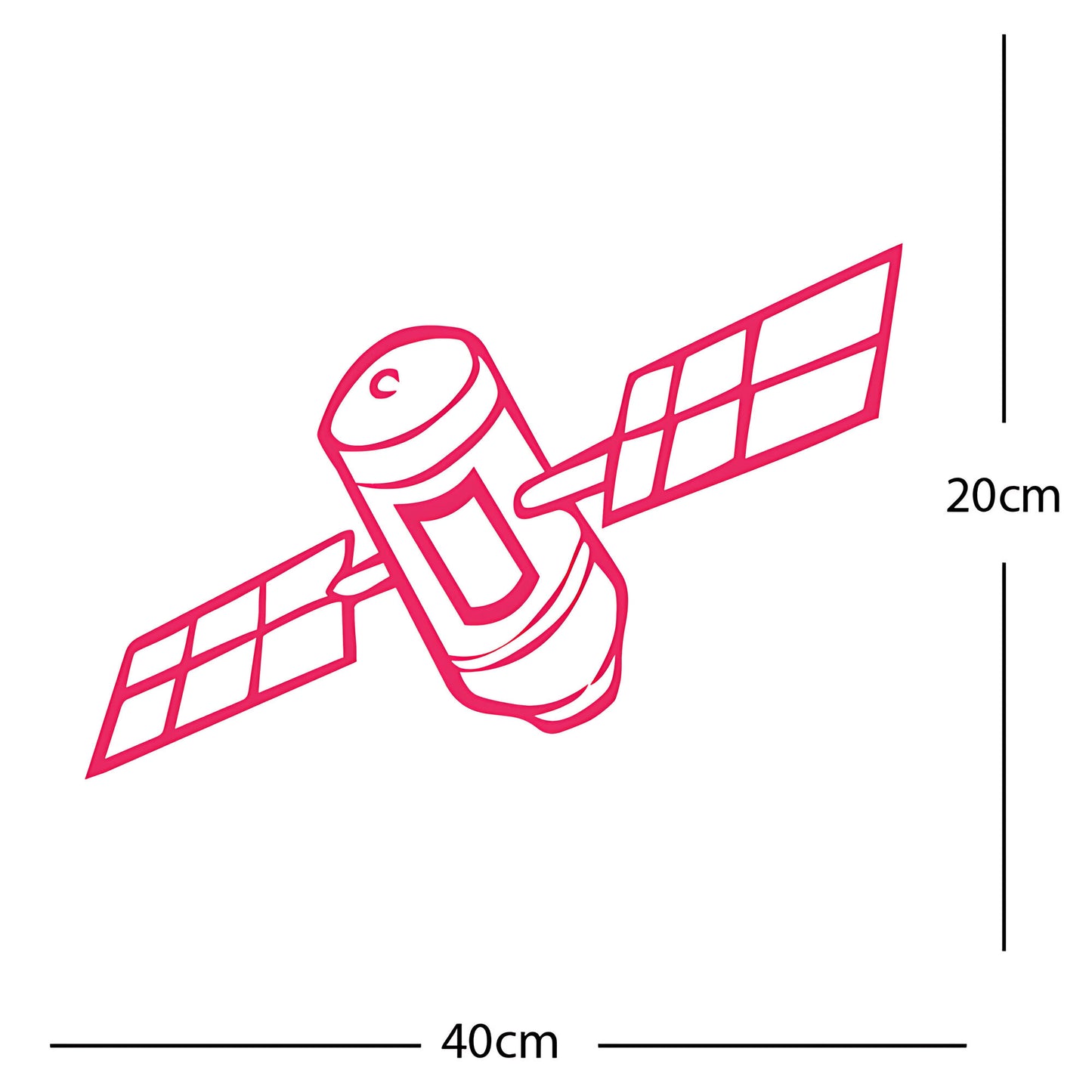 Satellite Wall Sticker – Space Kids Bedroom Vinyl Decal
