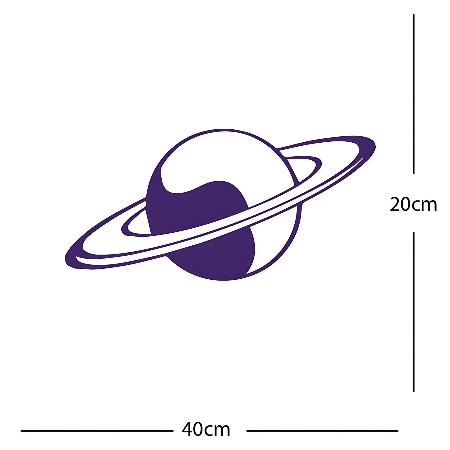 Planet Saturn - Wall Sticker Element