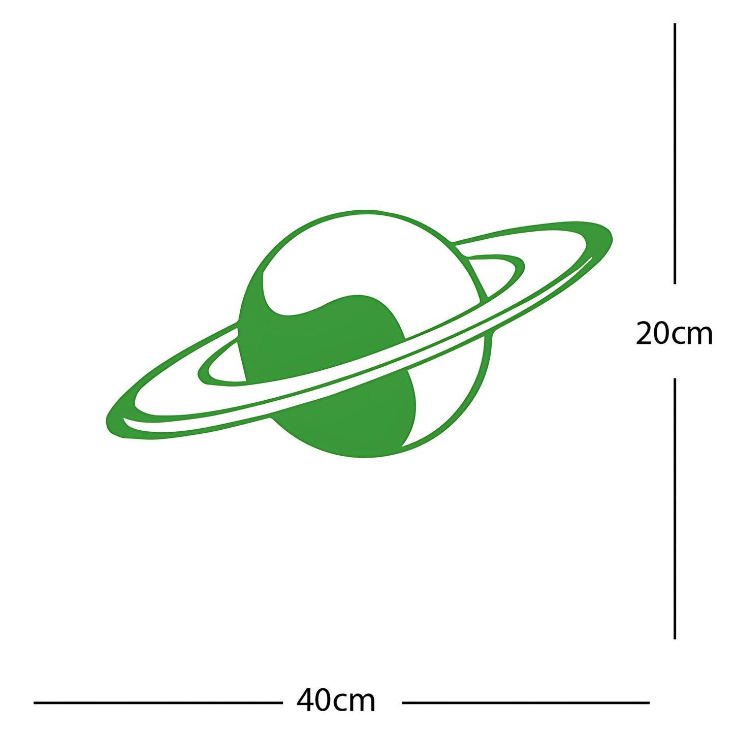 Planet Saturn - Wall Sticker Element