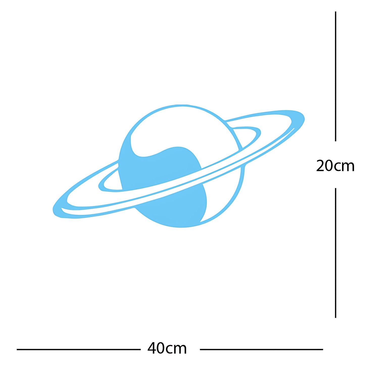 Planet Saturn - Wall Sticker Element