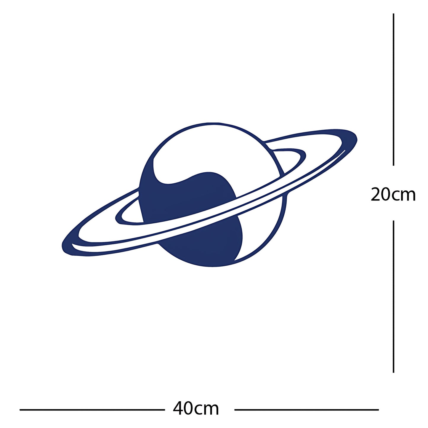 Planet Saturn - Wall Sticker Element