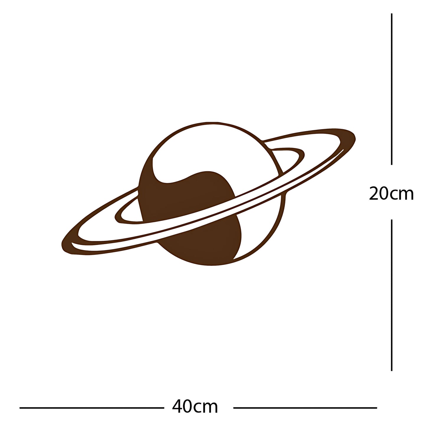 Planet Saturn - Wall Sticker Element