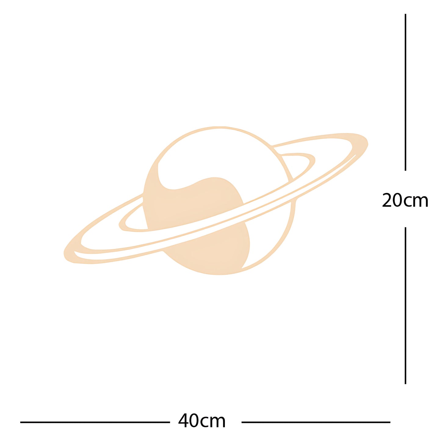 Planet Saturn - Wall Sticker Element