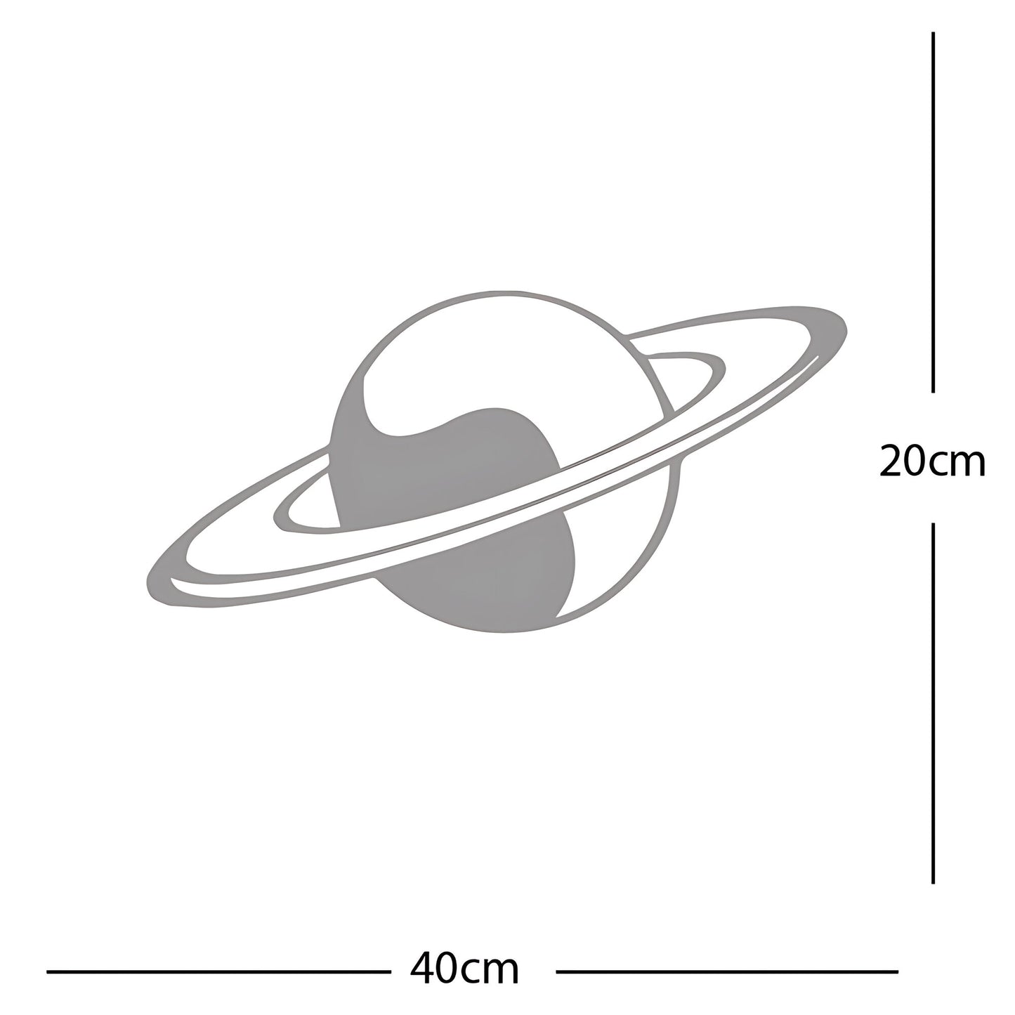Planet Saturn - Wall Sticker Element