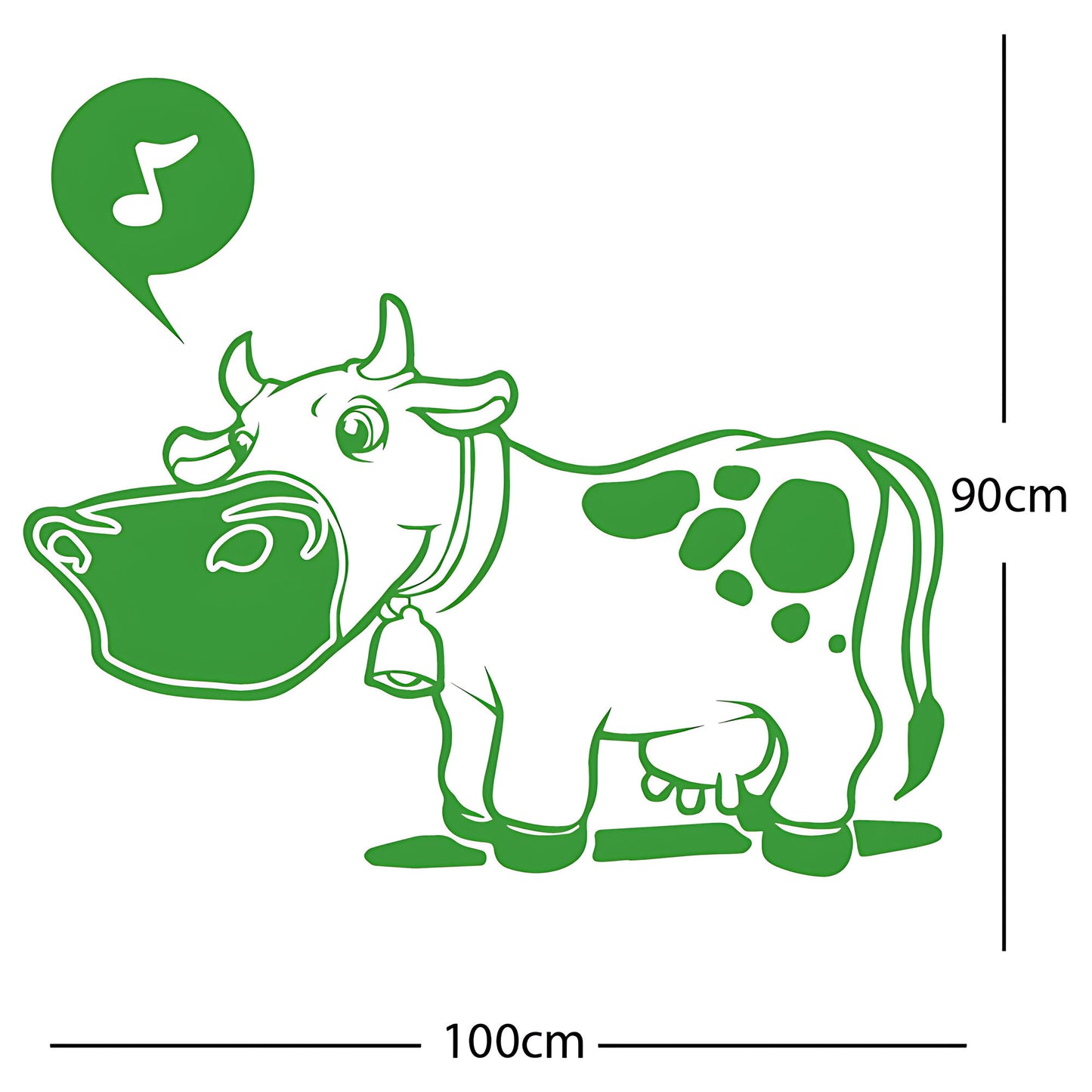 Farmyard Cow Wall Sticker – Kids Bedroom Vinyl Decal
