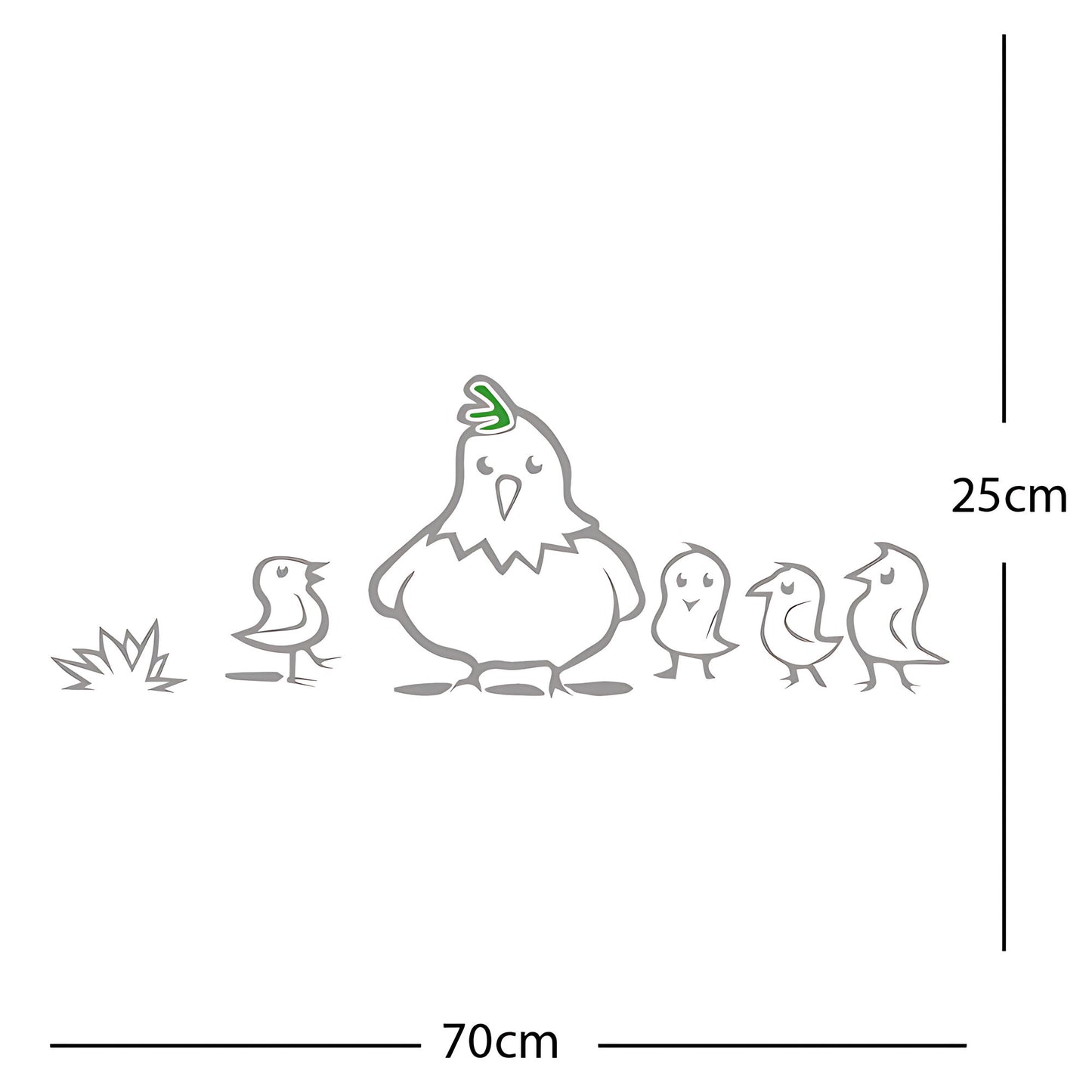 Chicken and Chicks Wall Sticker