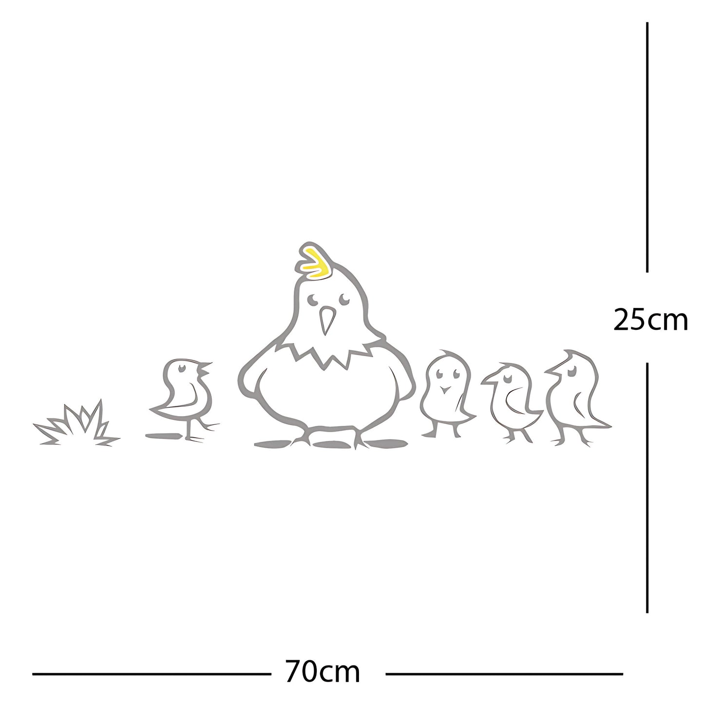 Chicken and Chicks Wall Sticker