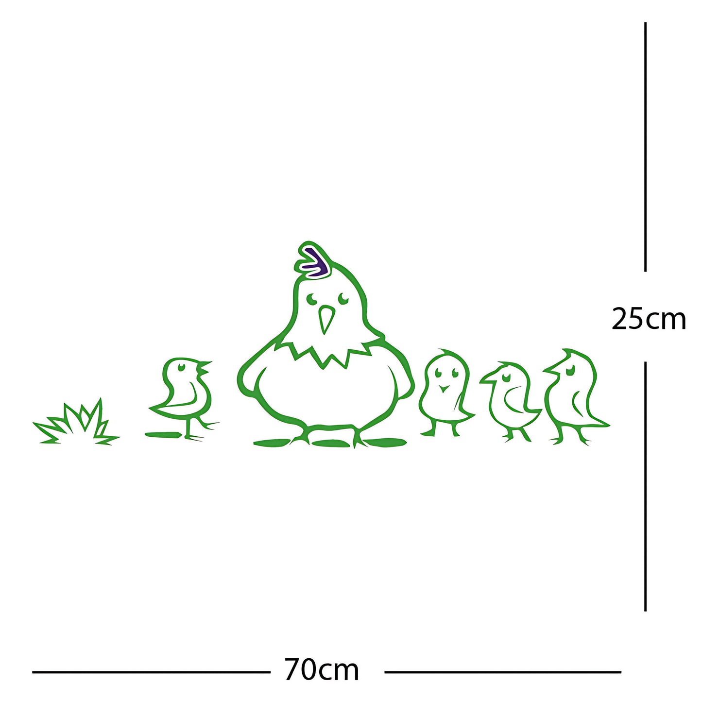 Chicken and Chicks Wall Sticker