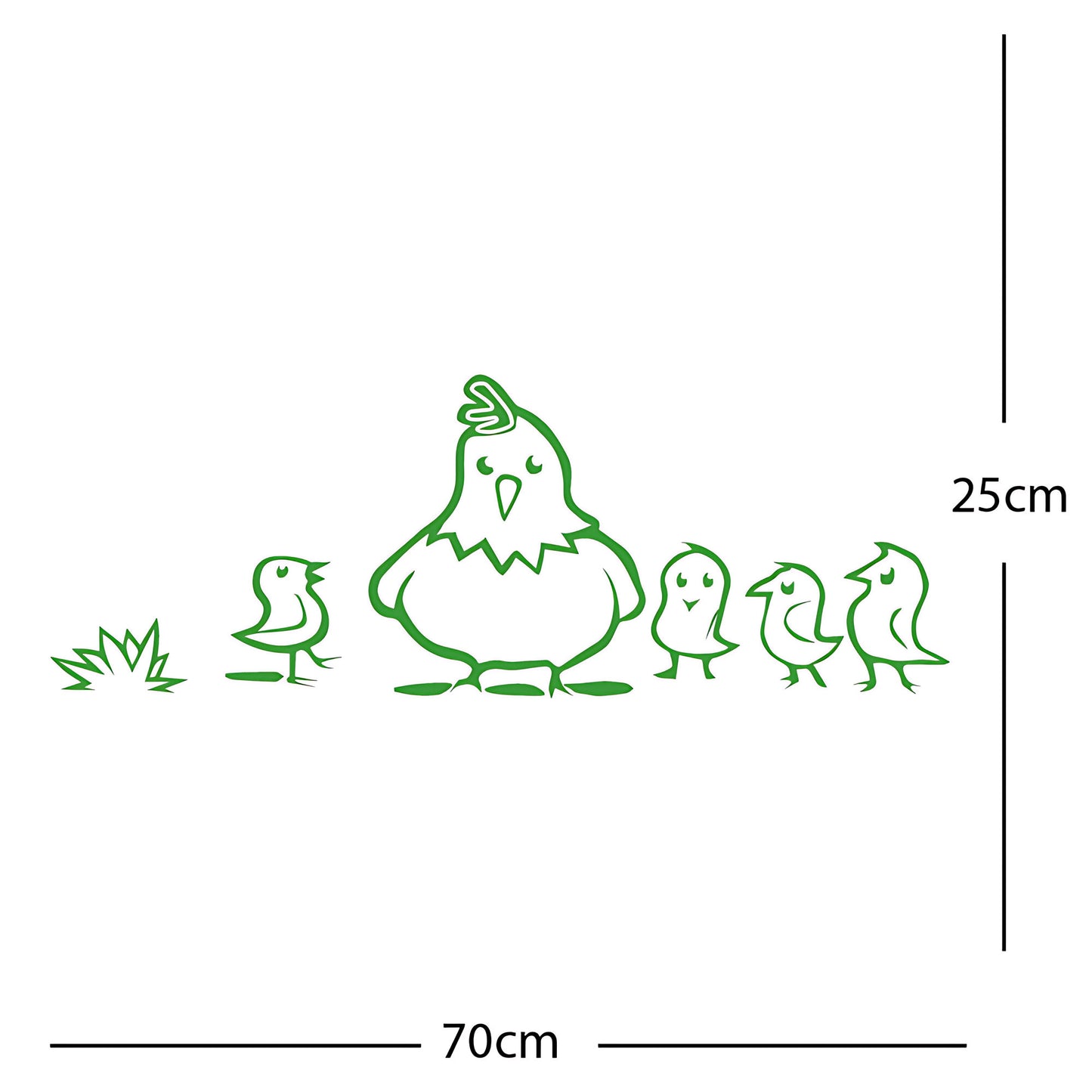 Chicken and Chicks Wall Sticker