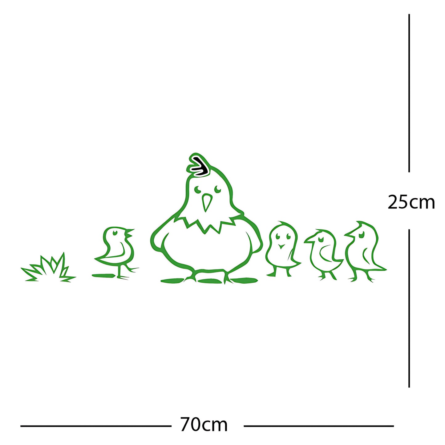 Chicken and Chicks Wall Sticker
