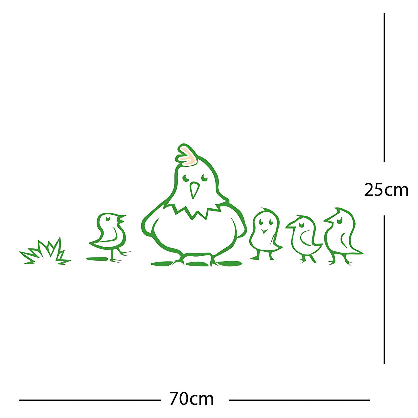 Chicken and Chicks Wall Sticker