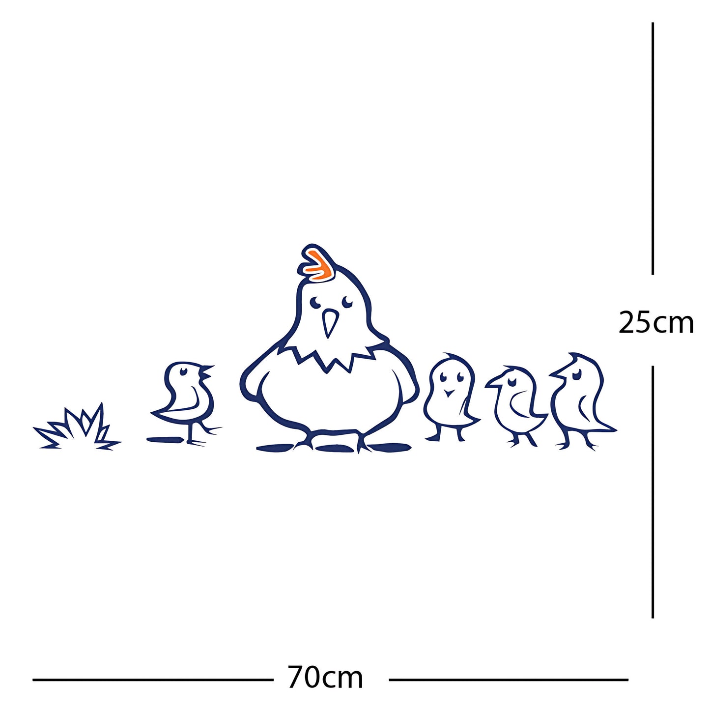 Chicken and Chicks Wall Sticker