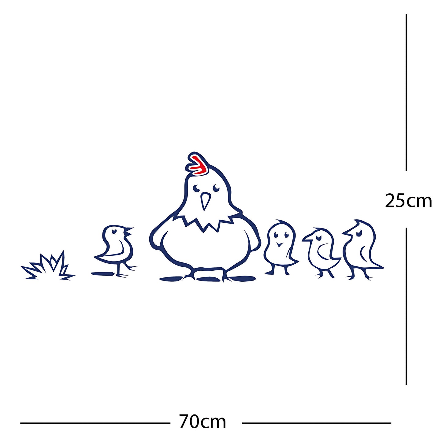 Chicken and Chicks Wall Sticker