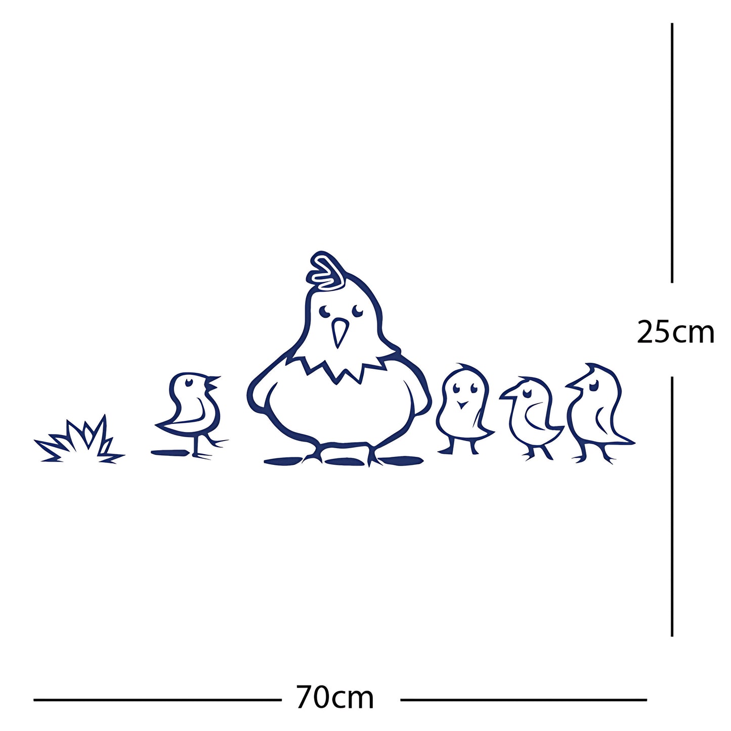Chicken and Chicks Wall Sticker