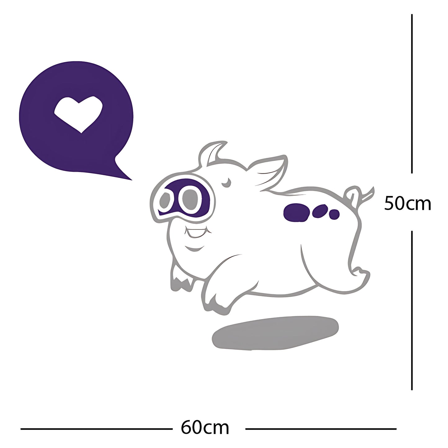 Farmyard Pig Wall Sticker – Kids Bedroom Vinyl Decal