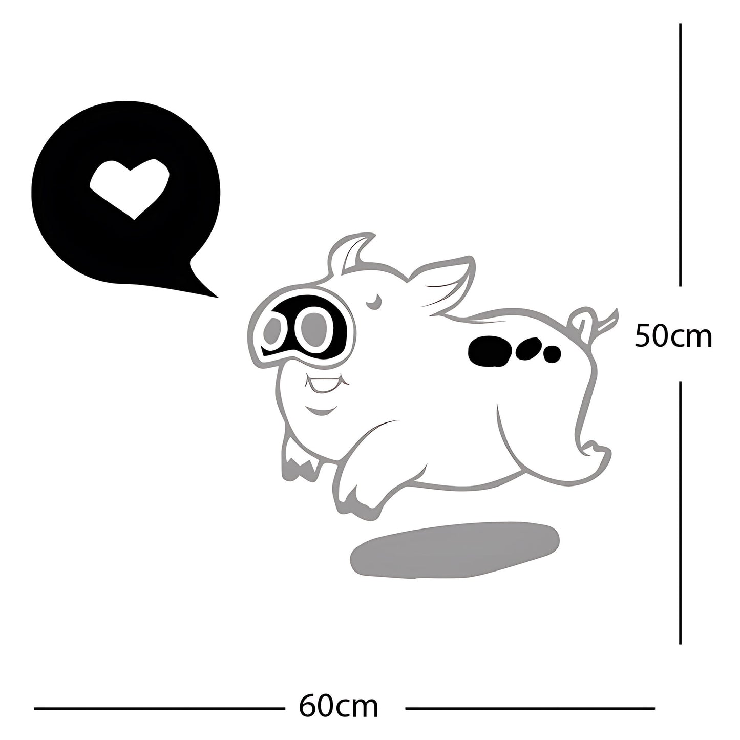 Farmyard Pig Wall Sticker – Kids Bedroom Vinyl Decal