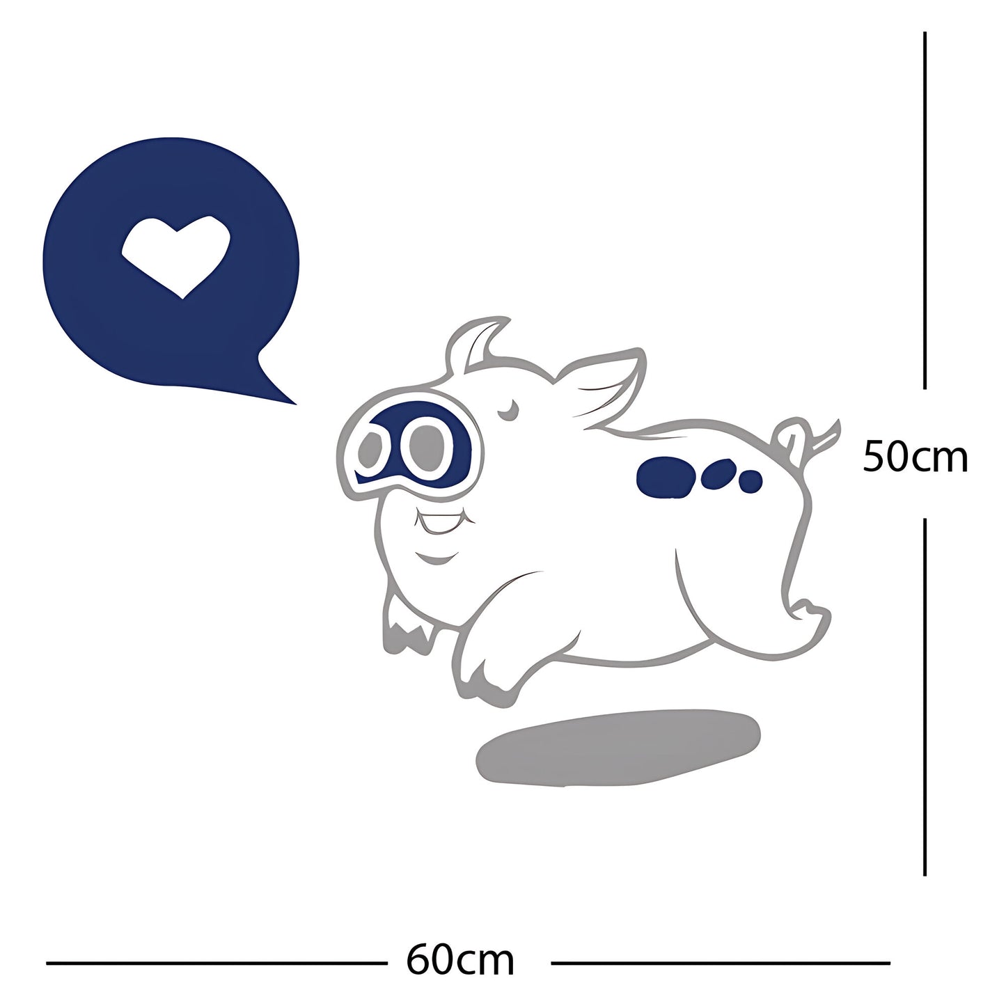 Farmyard Pig Wall Sticker – Kids Bedroom Vinyl Decal