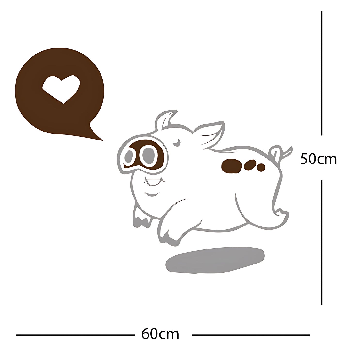 Farmyard Pig Wall Sticker – Kids Bedroom Vinyl Decal