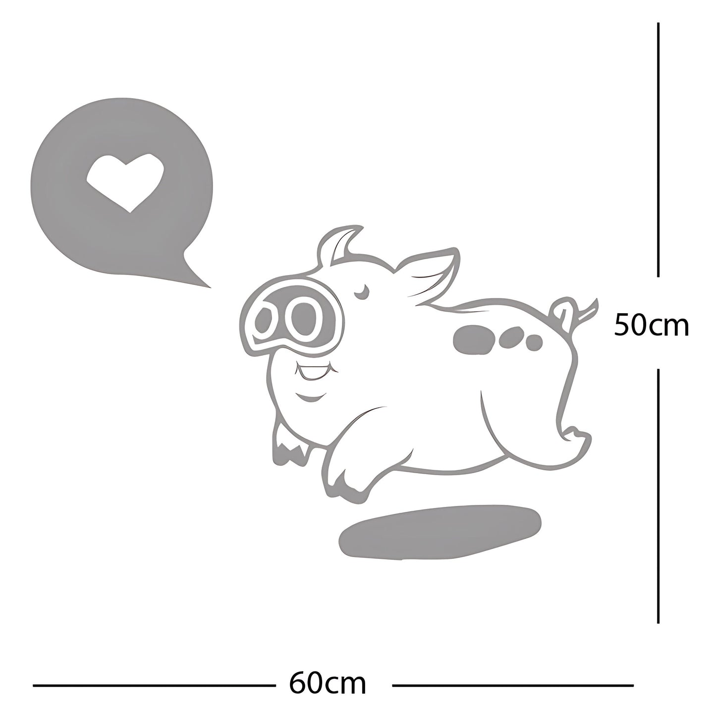 Farmyard Pig Wall Sticker – Kids Bedroom Vinyl Decal