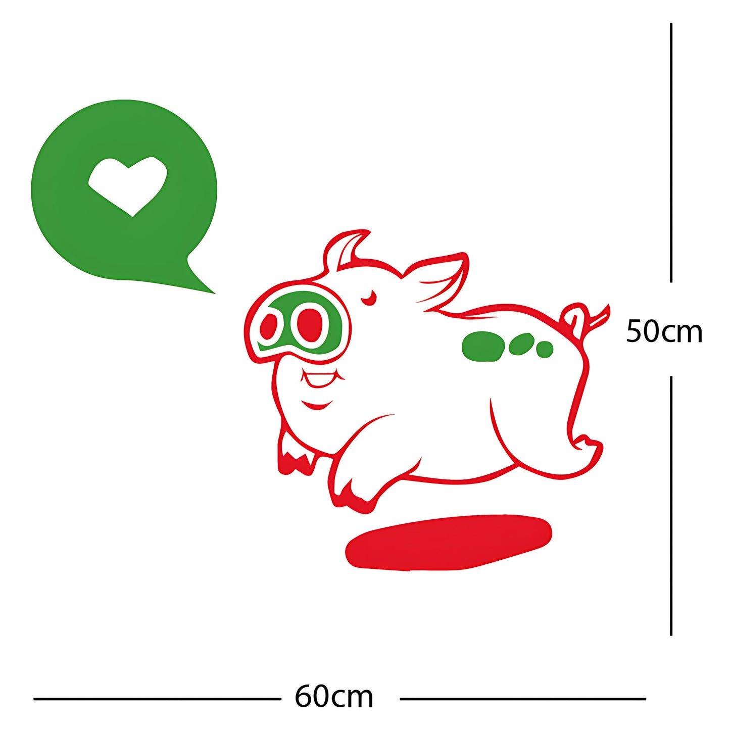 Farmyard Pig Wall Sticker – Kids Bedroom Vinyl Decal