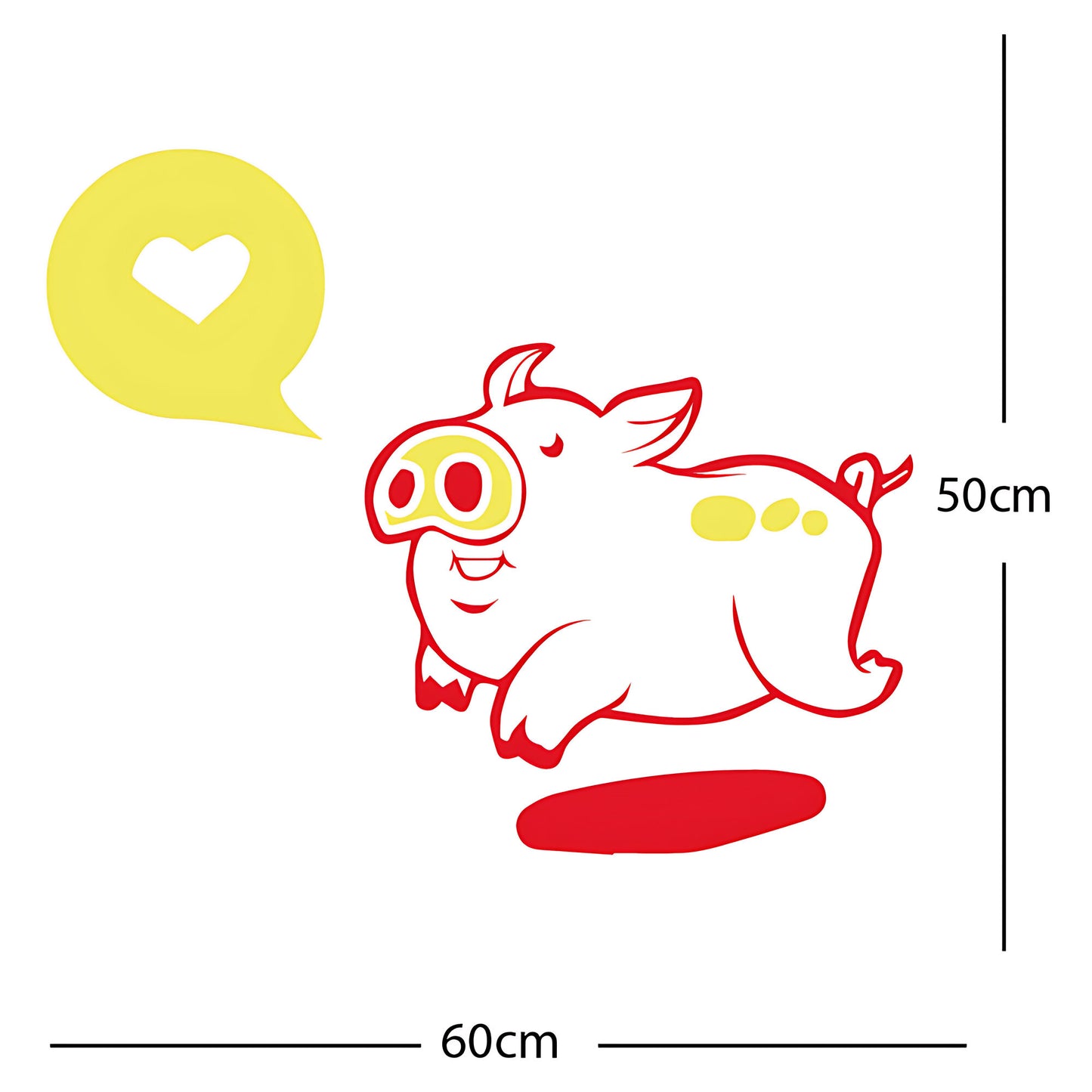 Farmyard Pig Wall Sticker – Kids Bedroom Vinyl Decal