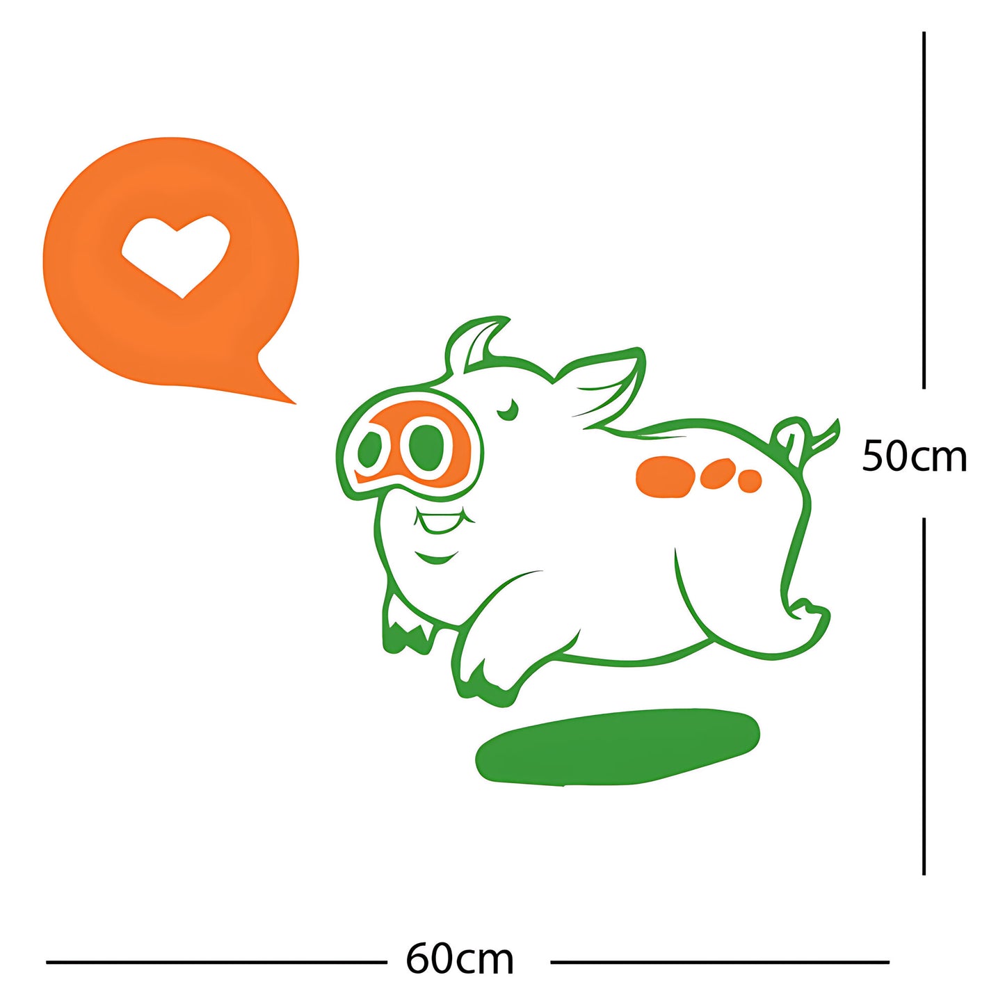 Farmyard Pig Wall Sticker – Kids Bedroom Vinyl Decal