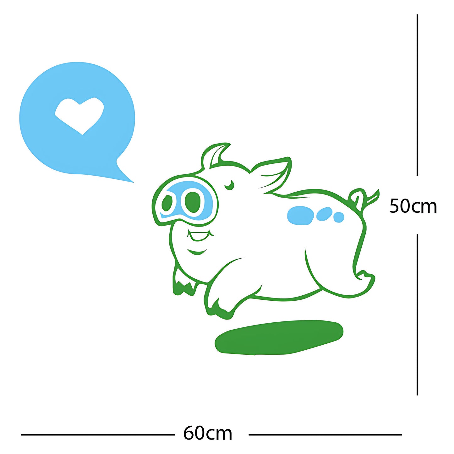 Farmyard Pig Wall Sticker – Kids Bedroom Vinyl Decal
