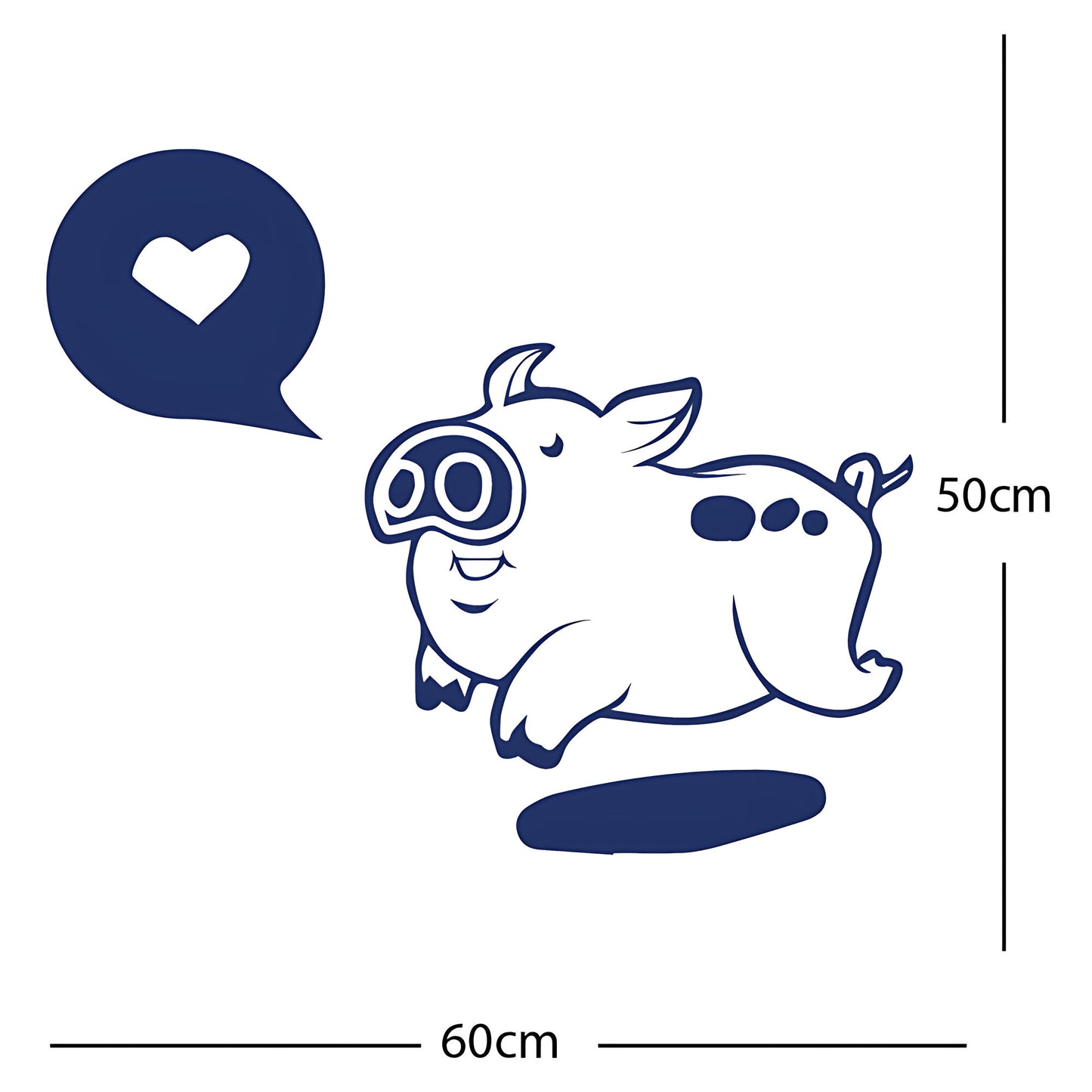Farmyard Pig Wall Sticker – Kids Bedroom Vinyl Decal